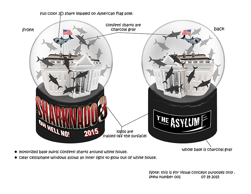 design drawing of polyresin snow globe promotion gifts