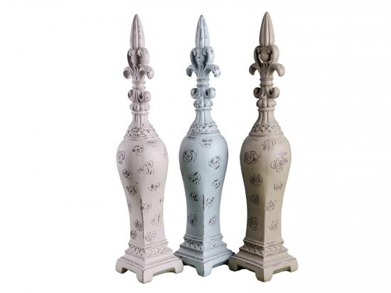 Resin French Pattern Vintage Finials